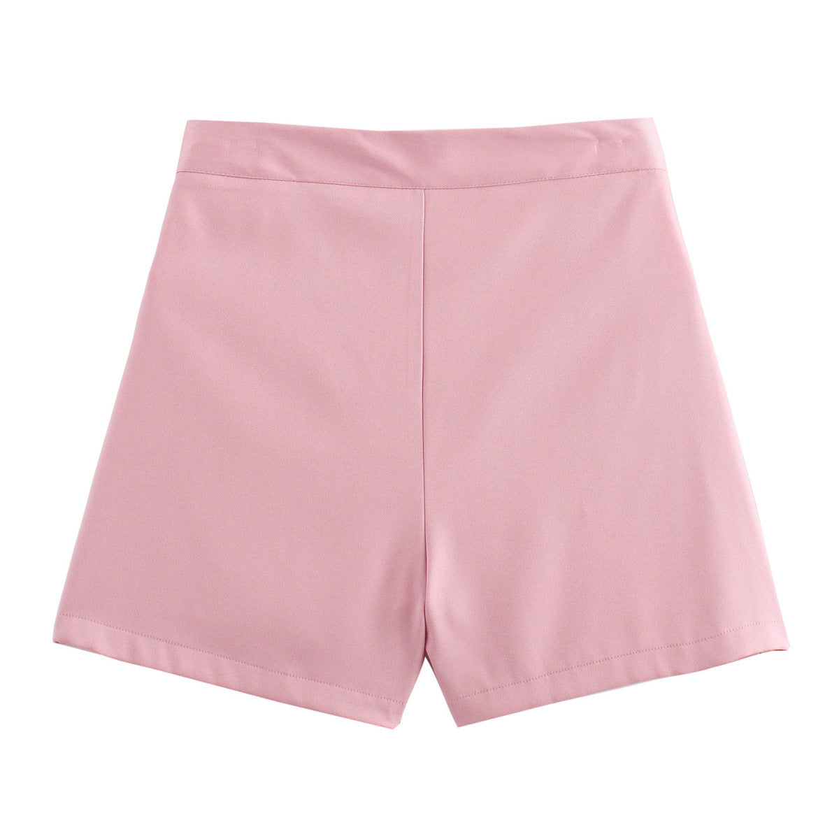 Suki | Summer Tailored Shorts Pink High Waisted
