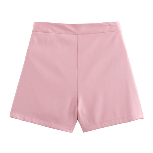 Margot | High Waisted Shorts Pink