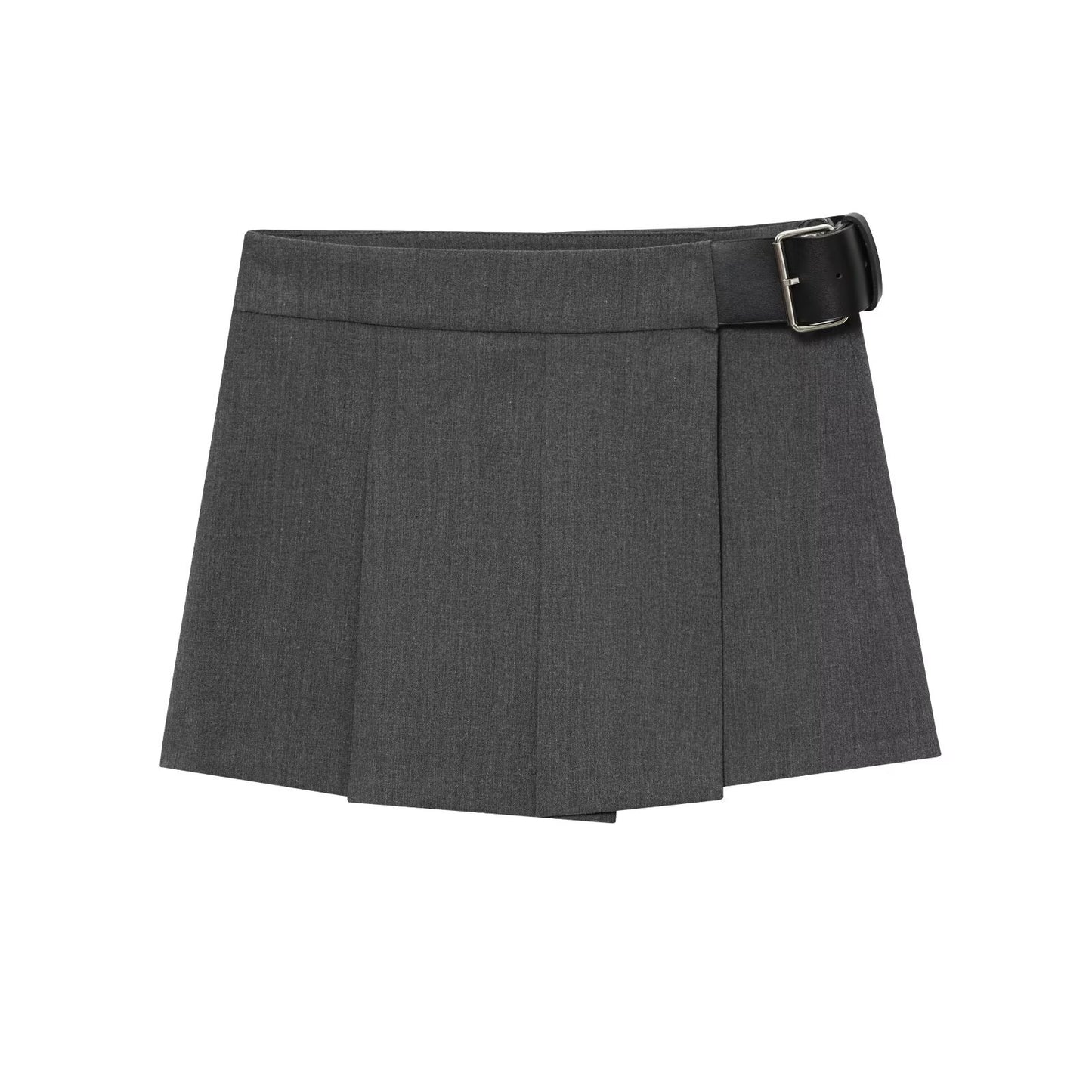 Gia | Elegant Pleated Mini Skirt Black Tailored