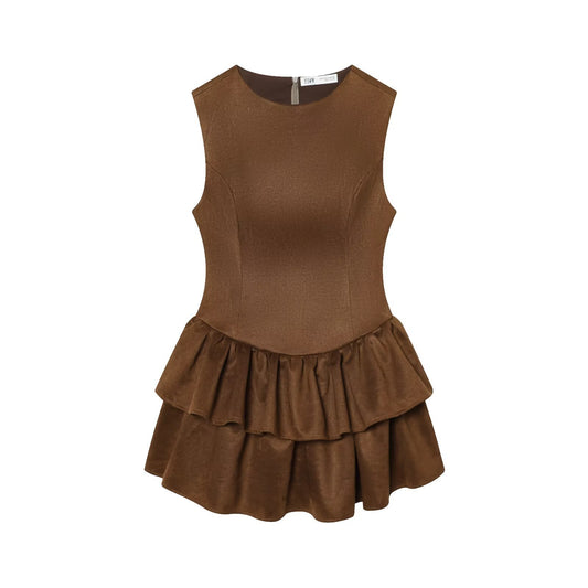 Leah | Smart Casual Ruffle Mini Dress