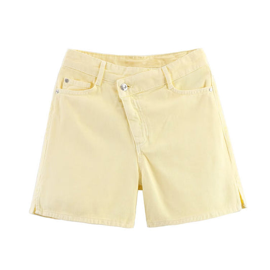 Margot | High Waisted Denim Shorts Light Blue Vintage