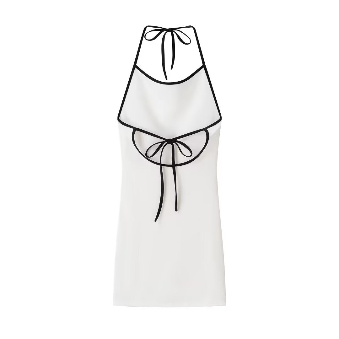 Cleo | Halter Neck Mini Dress White