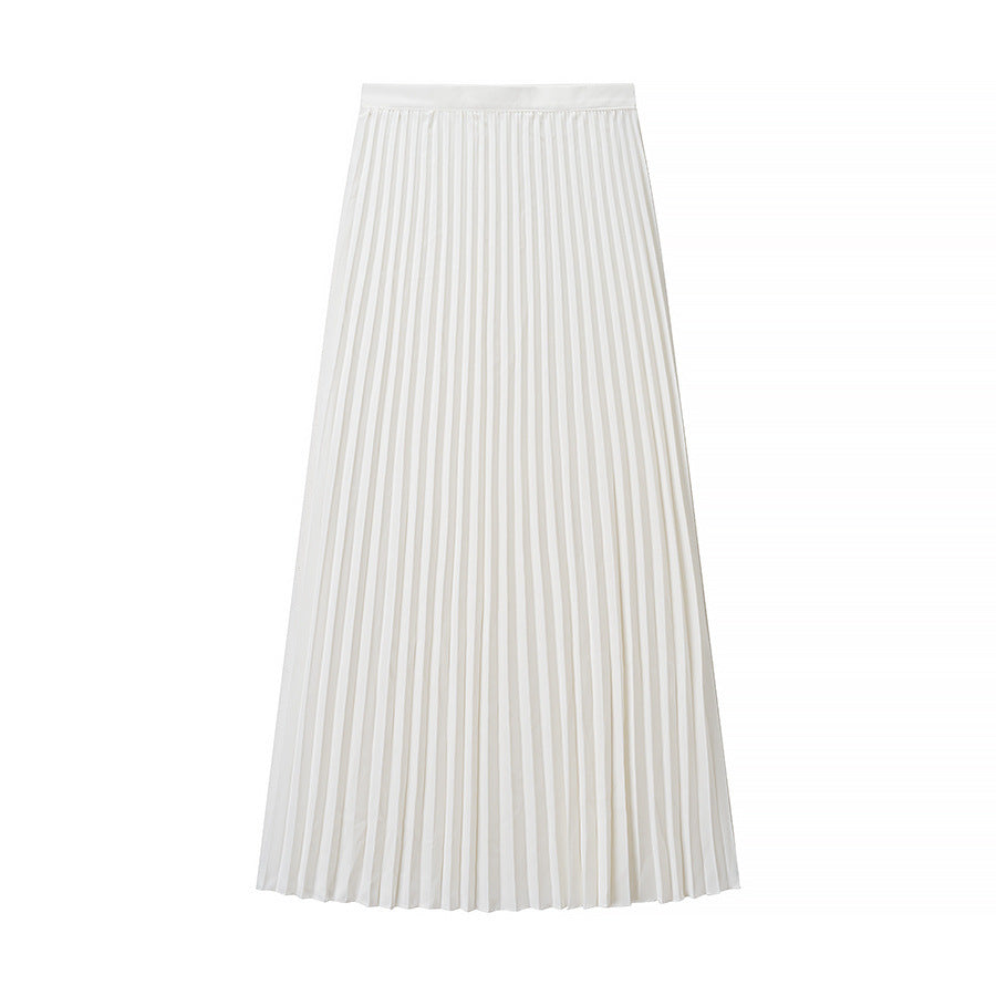Florence | White Pleated Maxi Set
