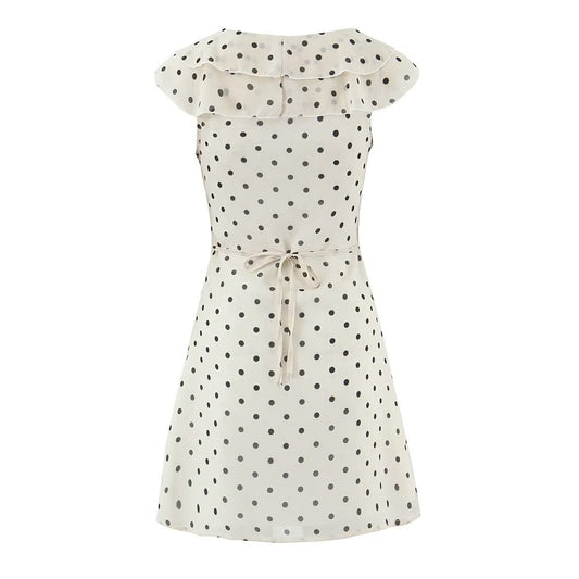 Greta | Summer Ruffle Polka Dot Mini Dress