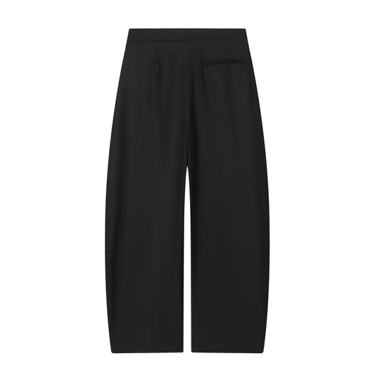 Alma | Wide Leg Tailored Trousers Black High Waisted