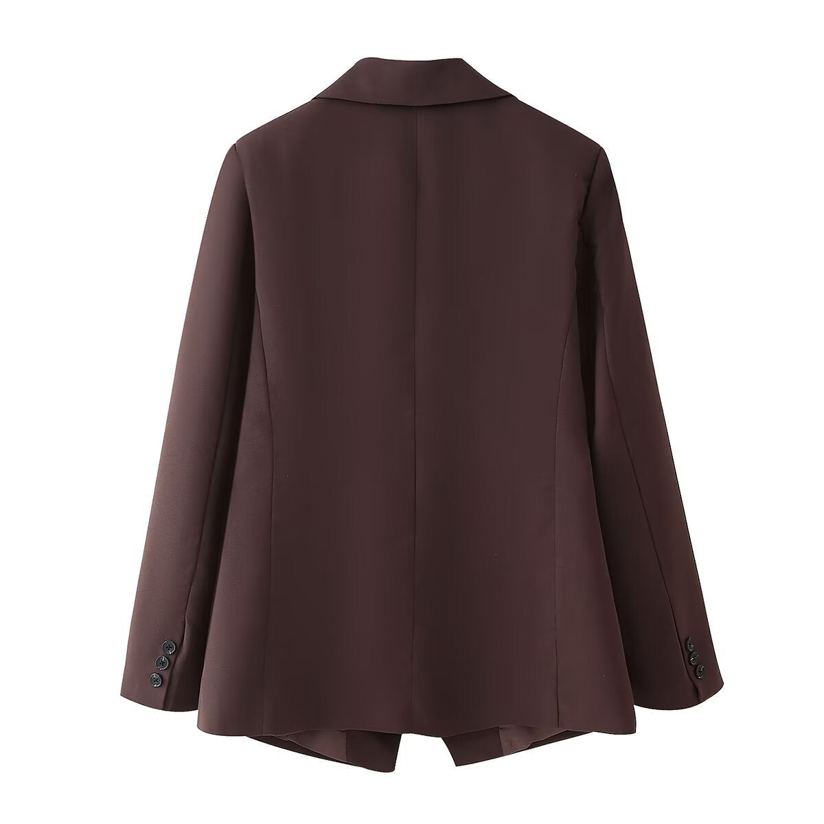 Margot | Oversized Double Breasted Blazer Brown Long Sleeve