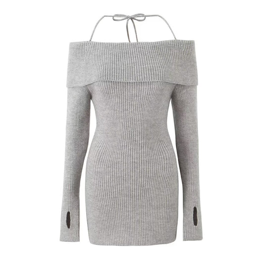 Neve | Winter Bardot Jumper Dress