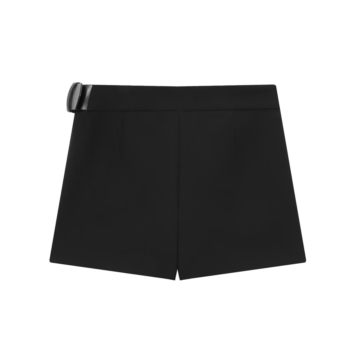 Gia | Elegant Pleated Mini Skirt Black Tailored