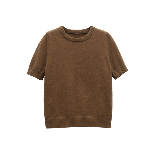 Amelie | Autumn Short Sleeve Knitted Top