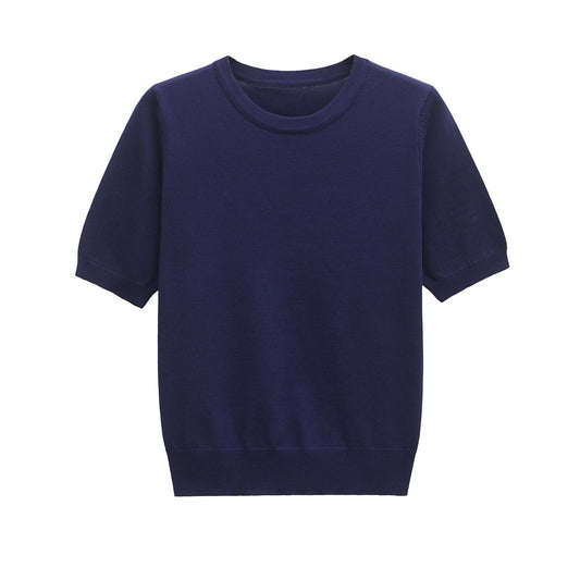 Margot | Crew Neck Short Sleeve Top Yellow