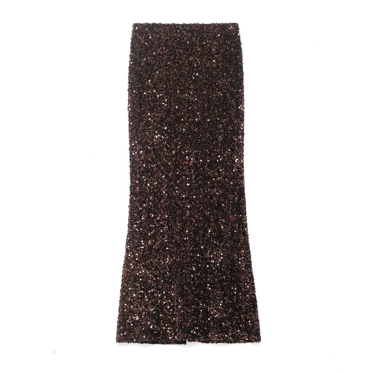 Vera | Sequin Maxi Skirt Black