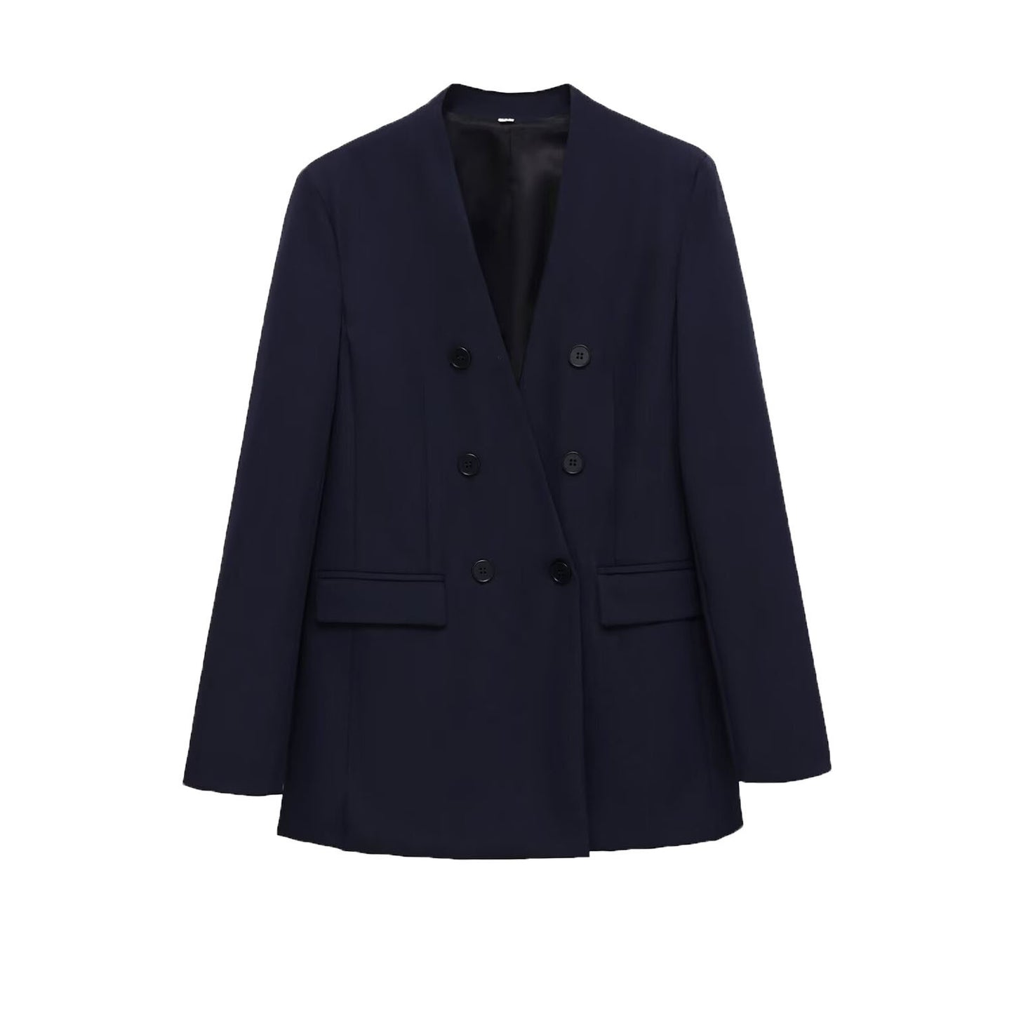 Margot | Double Breasted Blazer Navy Long Sleeve Tailored