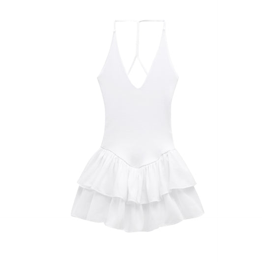 Rosa | Summer Halter Neck Mini Dress