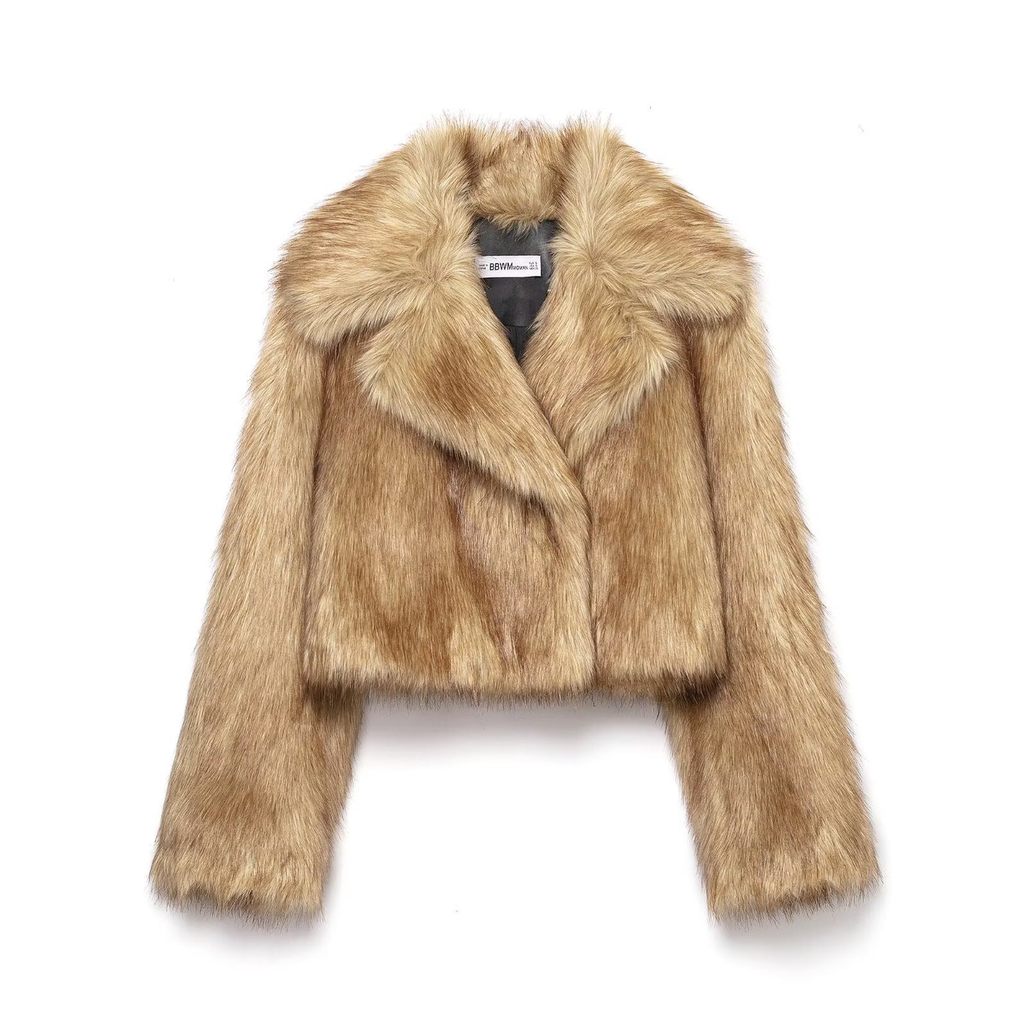 Aria | Autumn Cropped Faux Fur Jacket
