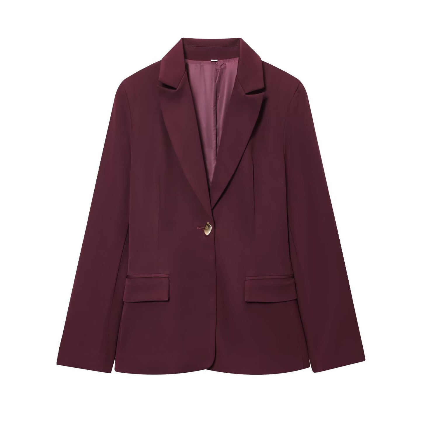 Victoria | Tailored Burgundy Single Breasted Suit
