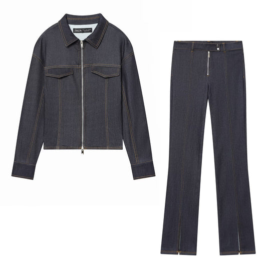 Mia | Dark Wash Denim Co-ord Set