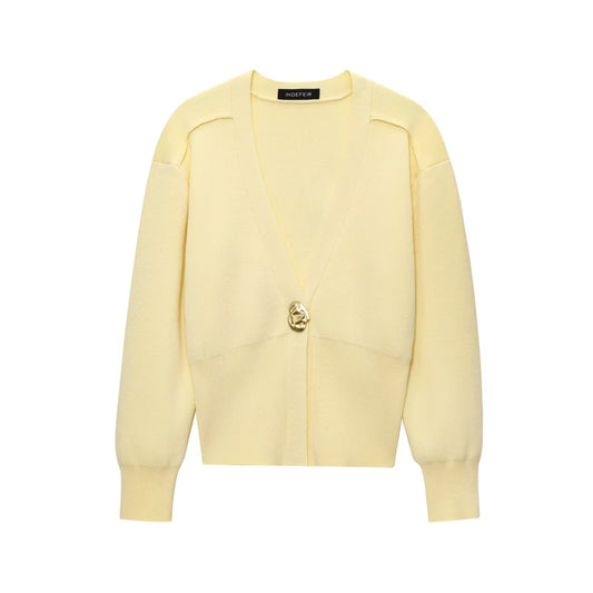 Ivy | Cropped Satin Blouse Cream V Neck Long Sleeve