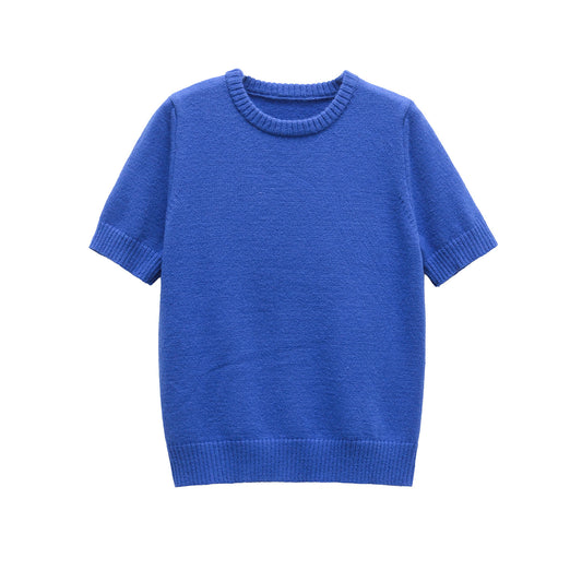 Amelie | Autumn Short Sleeve Knitted Top