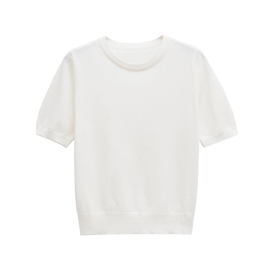 Margot | Crew Neck Short Sleeve Top Yellow