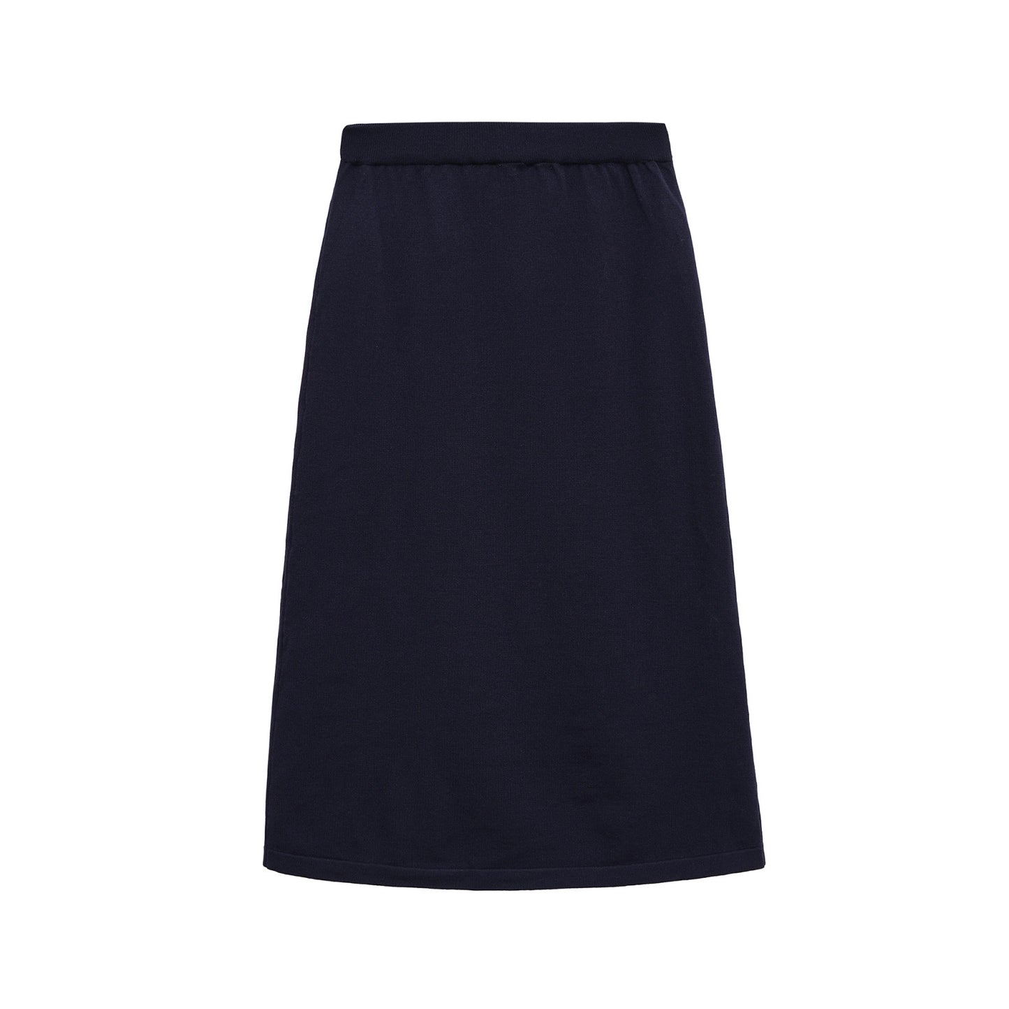 Ines | Midi Skirt Navy Quilted A Line Casual