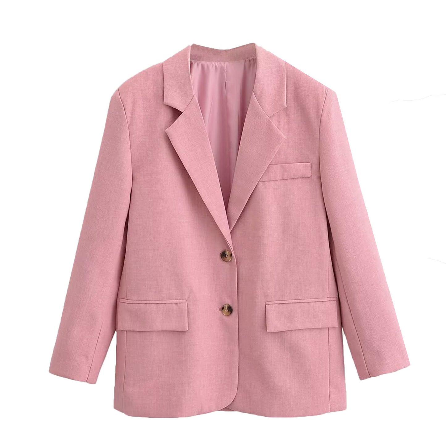 Fleur | Oversized Blazer Pink Single Breasted