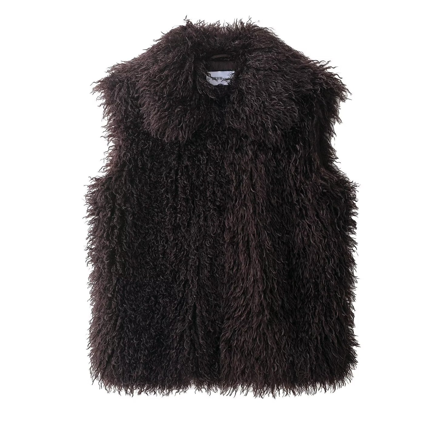 Coco | Casual Fluffy Faux Fur Jacket Brown