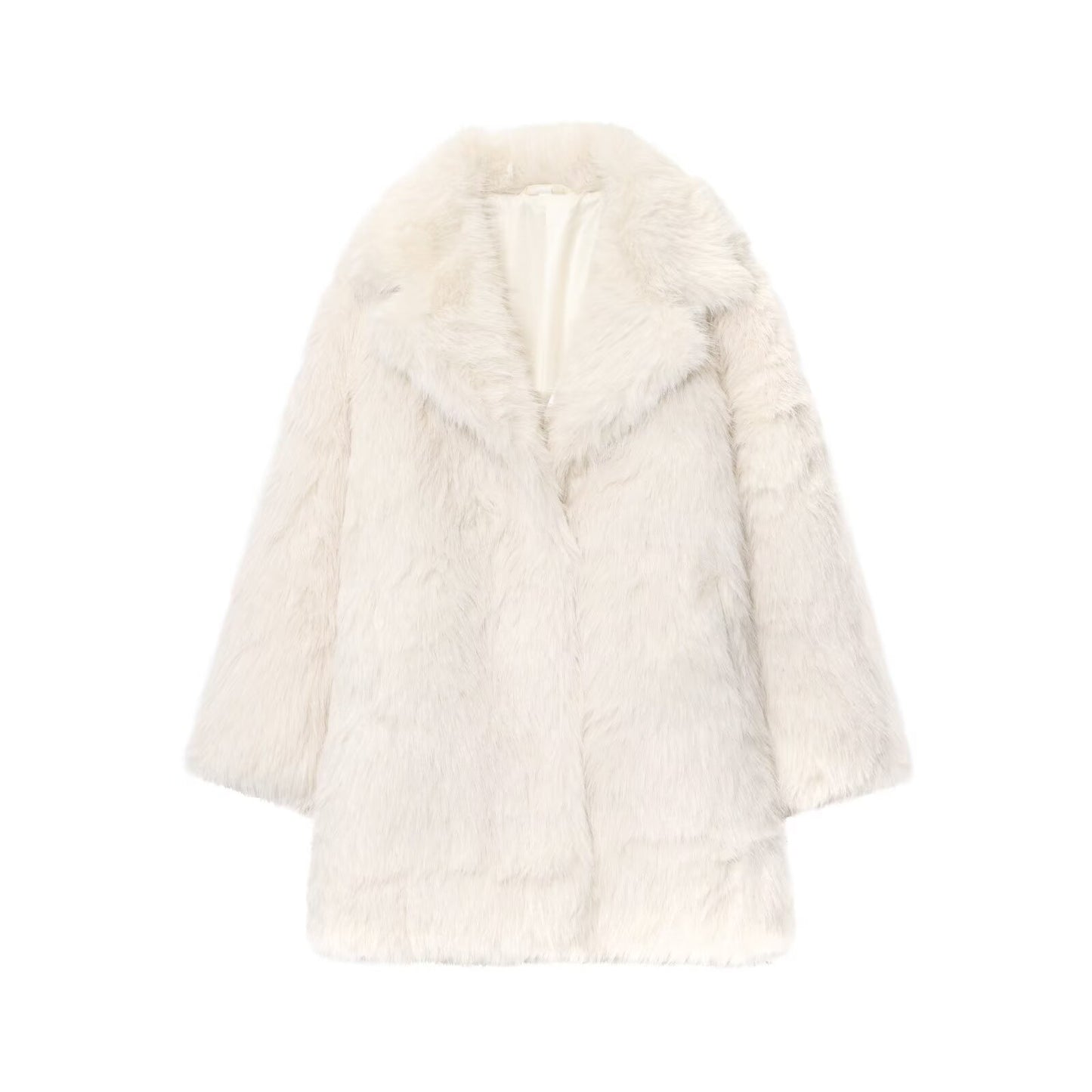 Rosa | Elegant Long Faux Fur Coat
