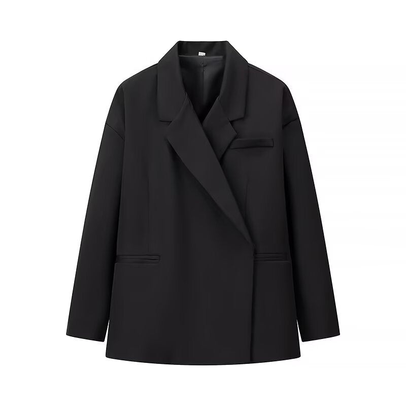 Vera | Oversized Blazer Black Single Breasted