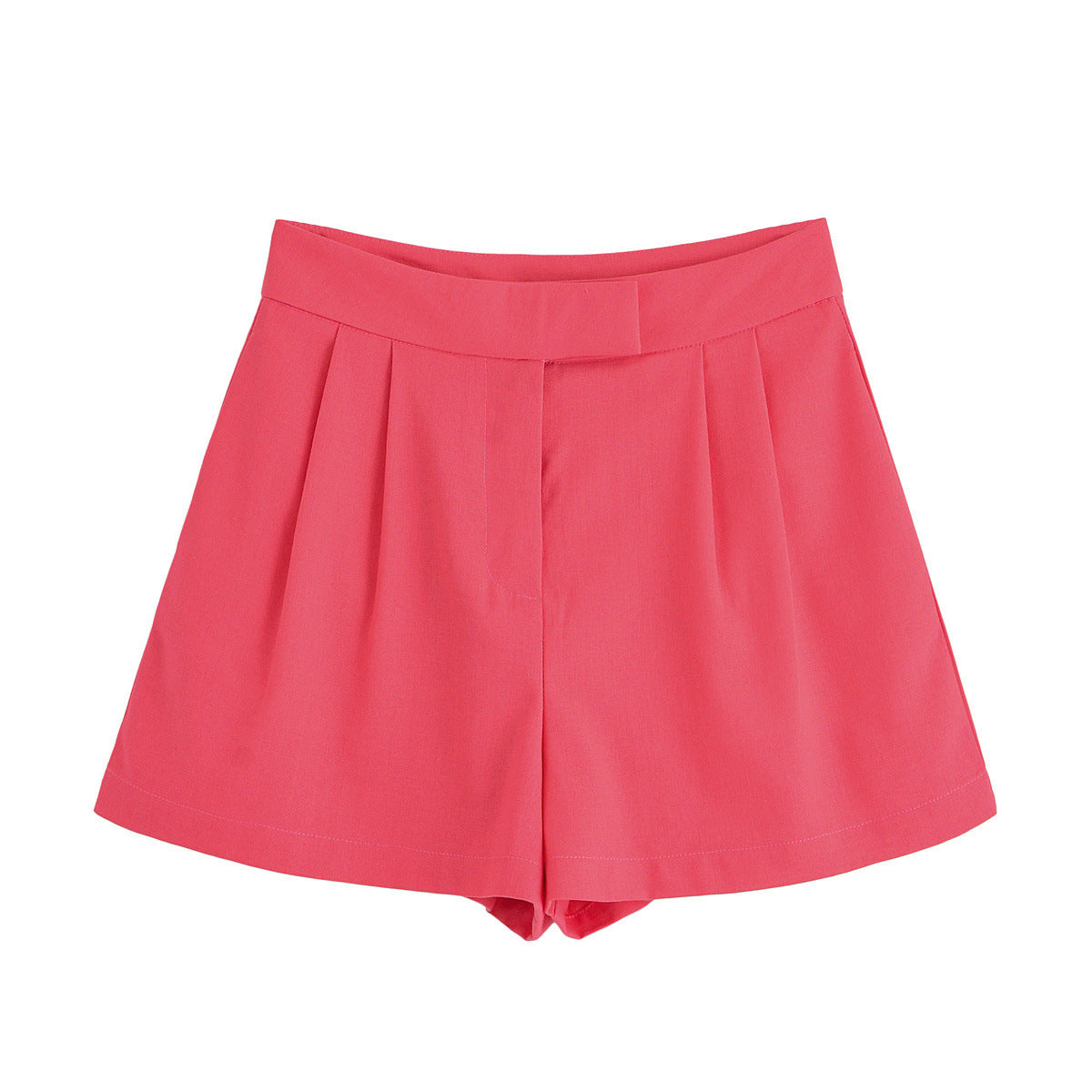 Nell | Elegant Pink Tailored Shorts High Waisted Pleated