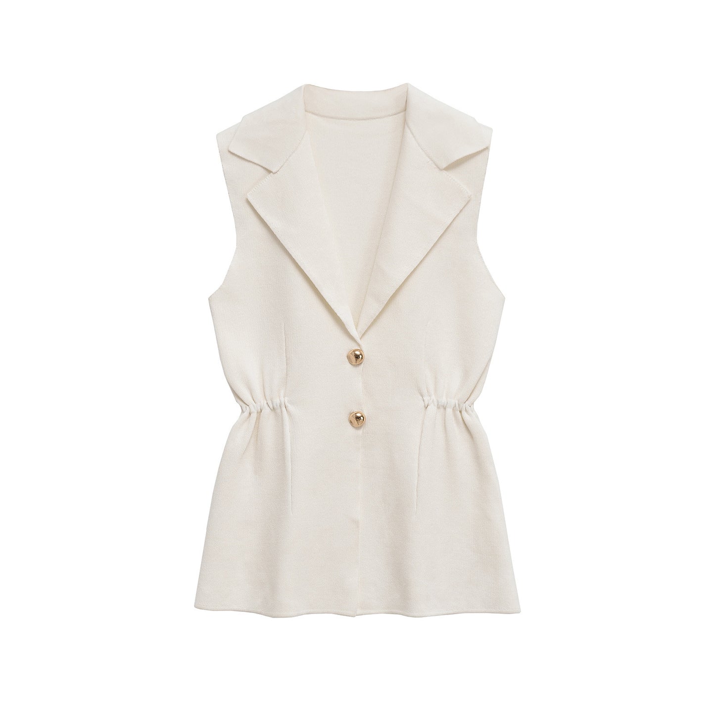 Sia | Sleeveless Blazer Purple Fitted Tailored Double Breasted