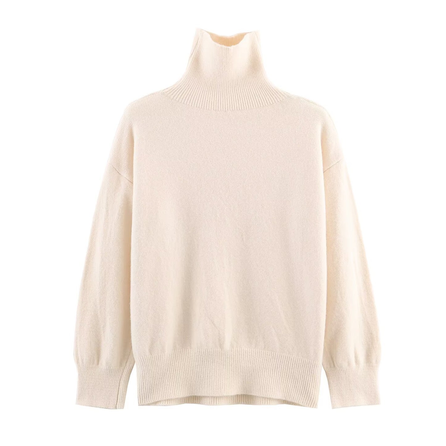 Mira | Turtleneck Sweater Gray Long Sleeve Oversized Relaxed