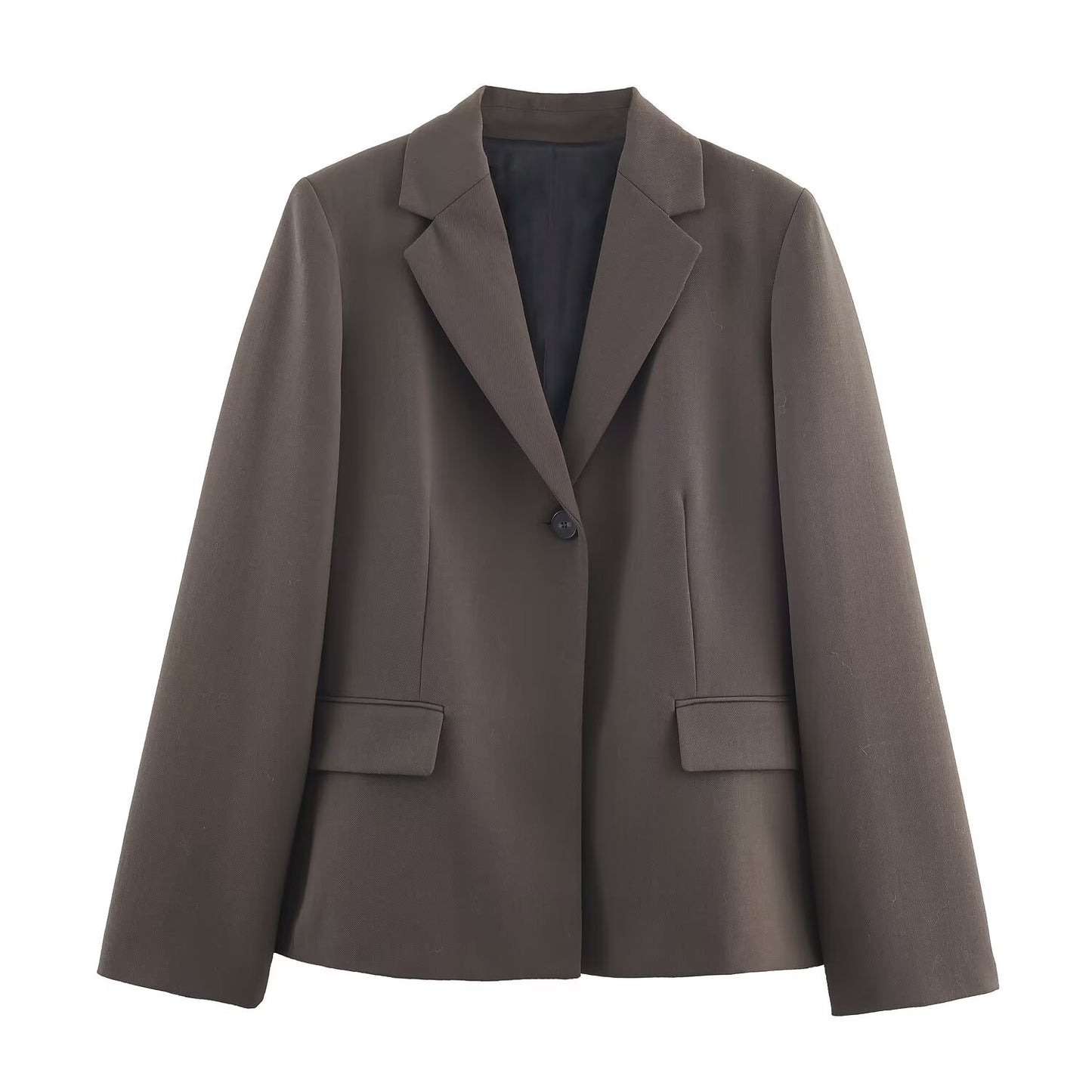 Thea | Blazer Dress Midi Skirt Set Brown Tailored