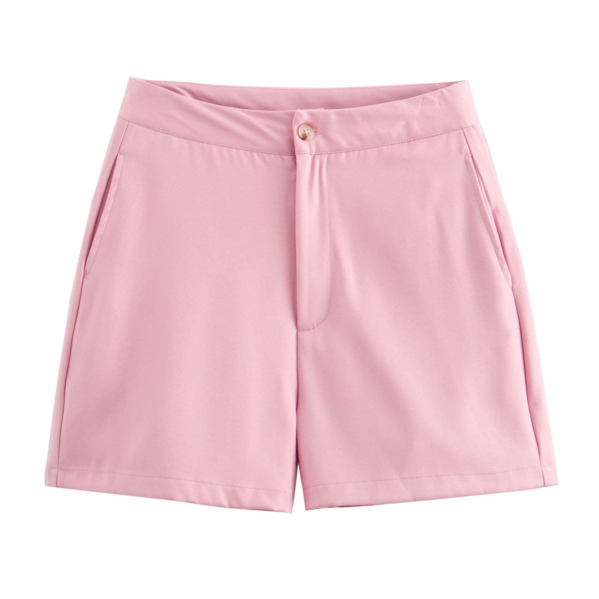 Suki | Summer Tailored Shorts Pink High Waisted