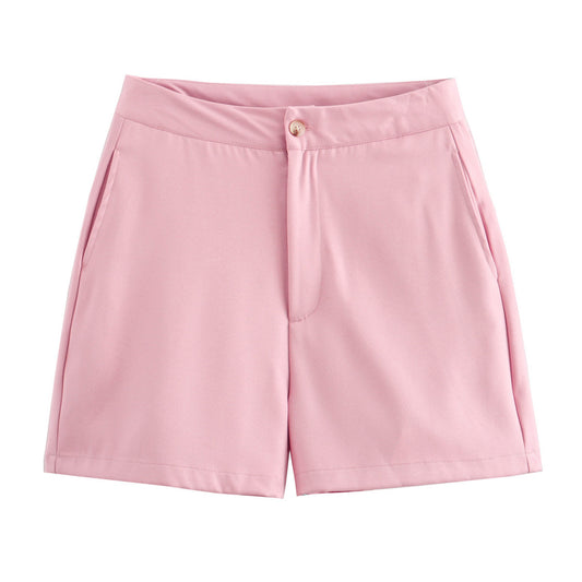 Margot | High Waisted Shorts Pink