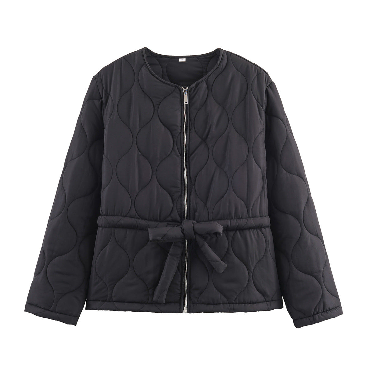 Thea | Autumn Quilted Jacket Brown Belted Zip Up Padded