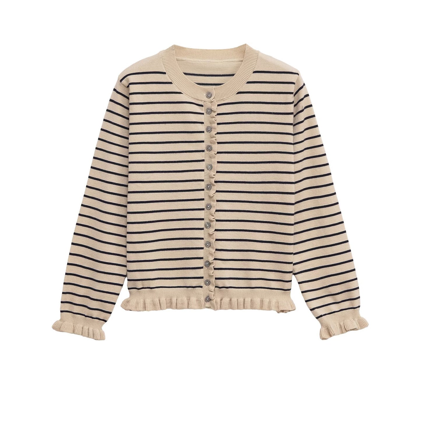 Lola | Smart Casual Button Front Cardigan Navy Long Sleeve Cropped