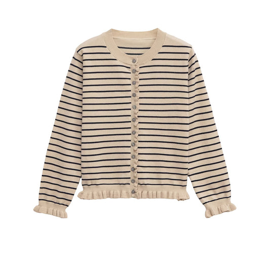 Lola | Smart Casual Button Front Cardigan Navy Long Sleeve Cropped