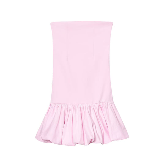 Gia | Summer Strapless Mini Dress Pink