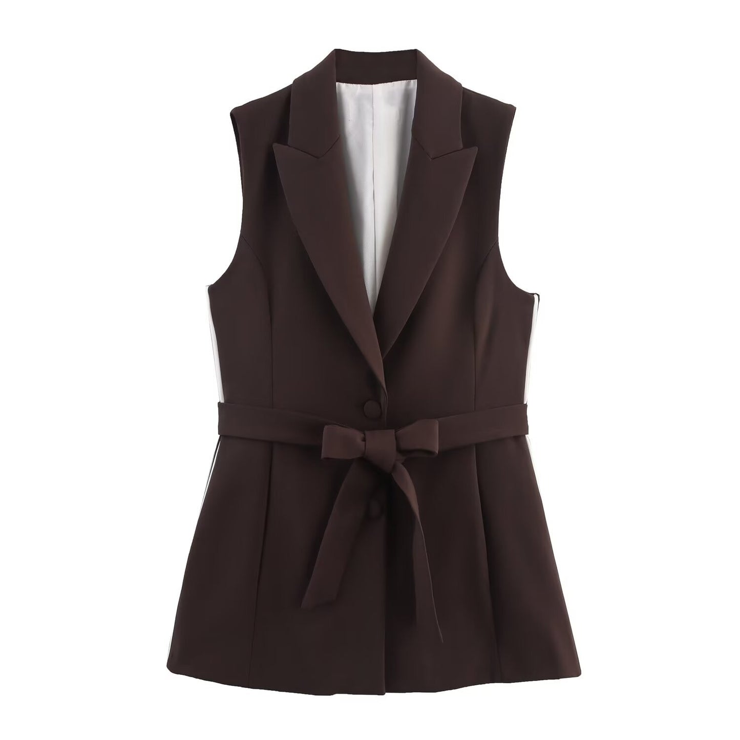 Maya | Sleek Sleeveless Blazer Set