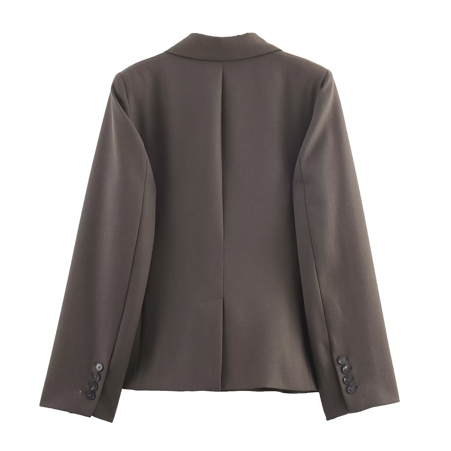 Thea | Blazer Dress Midi Skirt Set Brown Tailored