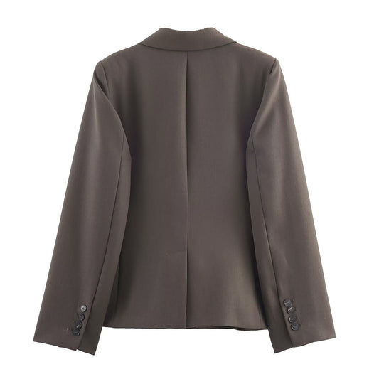 Clara | Dark Taupe  Midi Skirt Suit