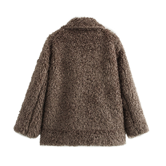 Iris | Winter Teddy Coat Brown