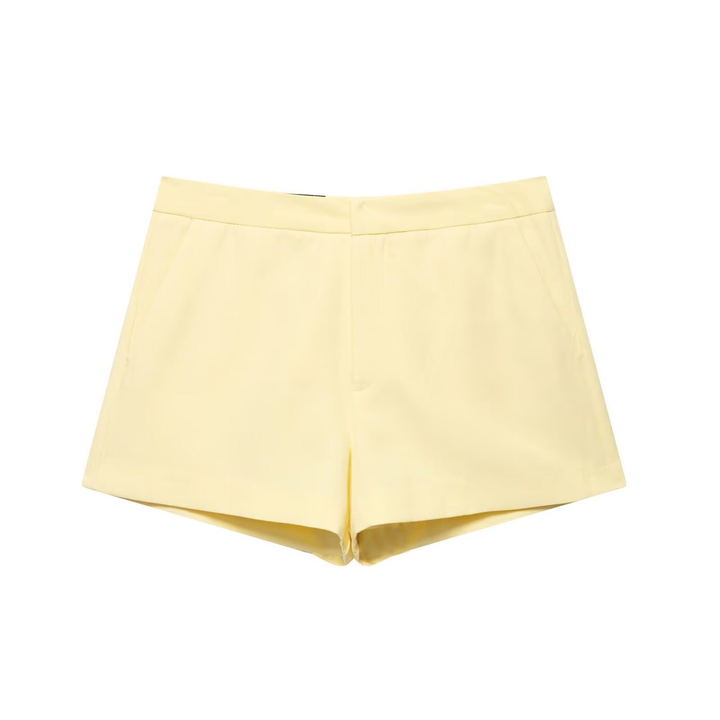 Mia | Smart Casual Tailored Shorts White High Waisted Bermuda