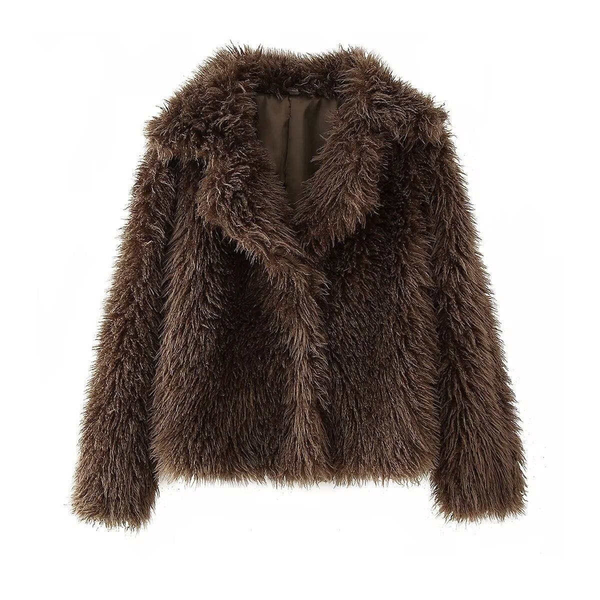 Vera | Faux Fur Jacket Brown