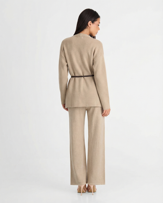 Florence | Beige Knitted Co-ord Set
